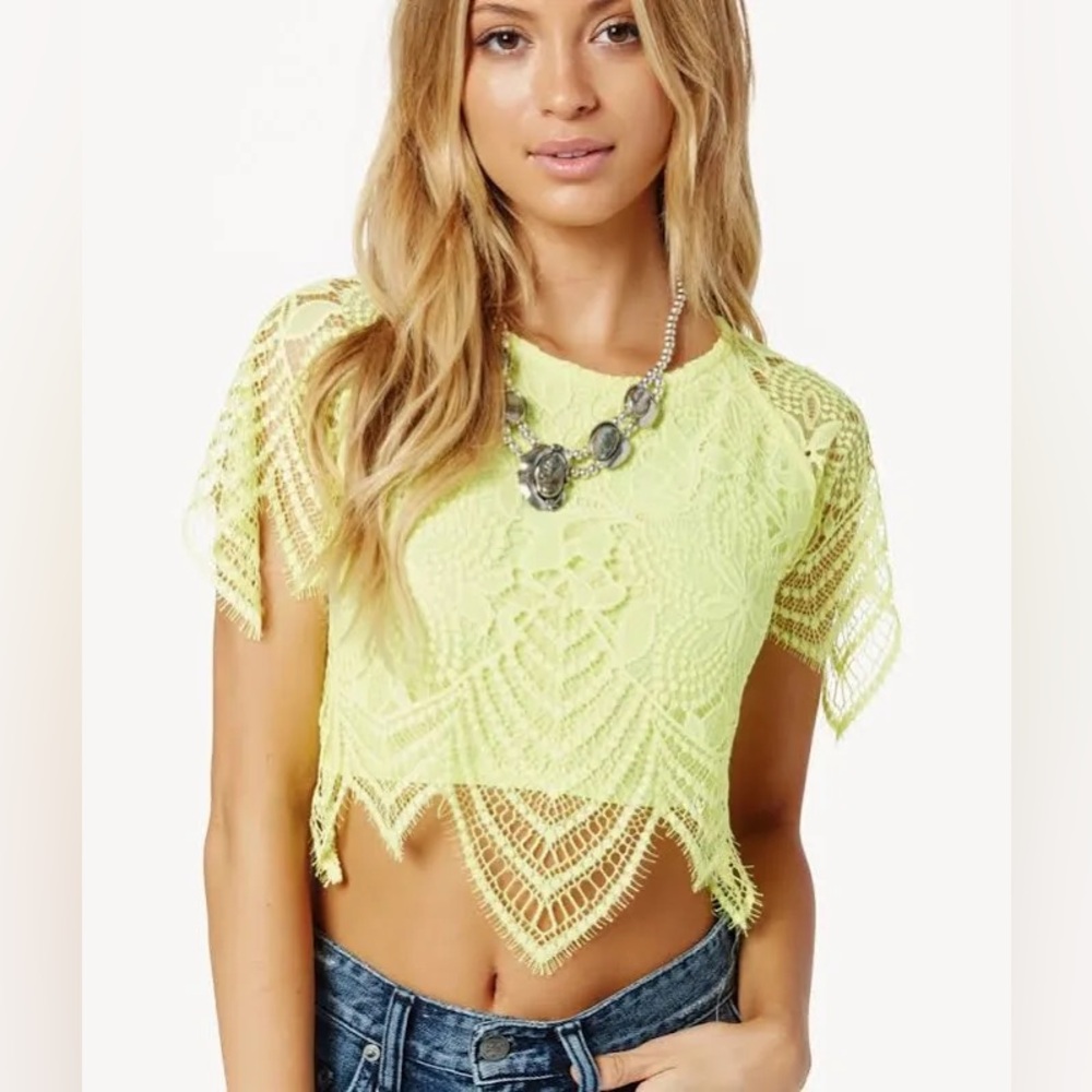 For Love & Lemons Luna Crop Top